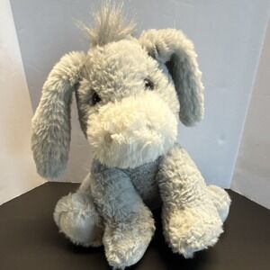 Bearington Collection Donkey Plush Gray Stuffed Animal Soft Toy Cute Gift